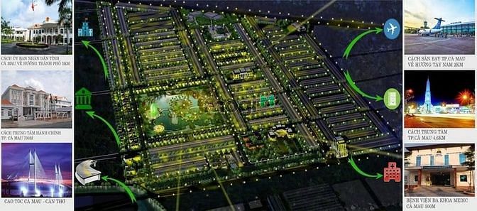 Hình ảnh Đất nền đô thị 194ha Happy Home Cà Mau
