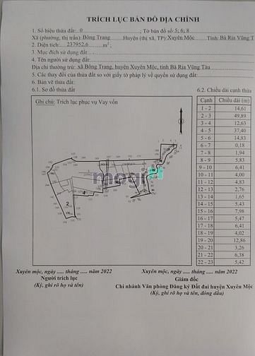 Hình ảnh 23.5ha buôn sổ tọa lạc tại bông trang brvt