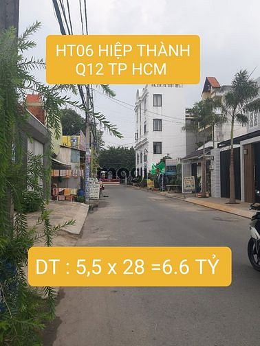 Hình ảnh Đất mặt tiền 140m2 Ht06 Phường Hiệp Thành Quận 12 Tp.HCM chỉ 6.595 tỷ