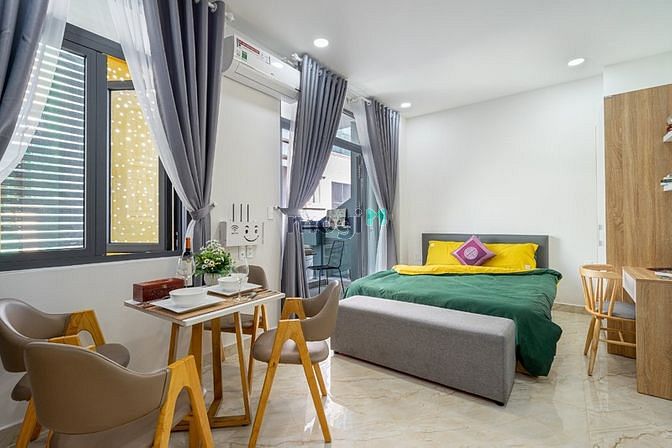 Hình ảnh phòng ban công 45m2 ban công trộng 15m2 Full nội thất cao cấp