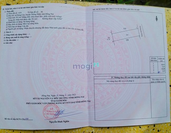 Hình ảnh Bán Lô Đất Thổ Cư Đường Hiển Thị KCN Dầu Giây