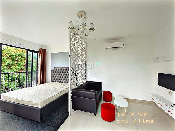 Hình ảnh Trang Chủ MB66.COM / Đăng Ký Tặng 66K 1 PN vách ngăn cửa sổ lớn, ban công đủ nội thất Rạch Bùng Binh