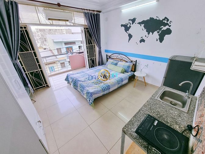Hình ảnh phòng ban công siêu rộng 60 Lý Chinh Thắng Q3