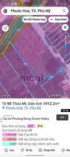 Hình ảnh Bán đất phường phước hòa, phú mỹ - Giá siêu rẻ - Vị trí siêu đẹp