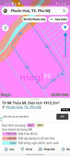 Hình ảnh Bán đất phường phước hòa, phú mỹ - Giá siêu rẻ - Vị trí siêu đẹp