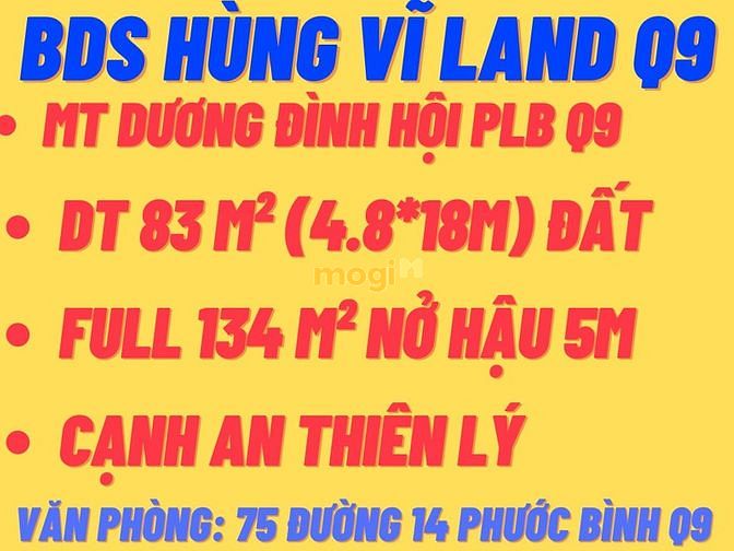 Hình ảnh BDS Hùng Vĩ Land Bán đất MT Dương Đình Hội, Phước Long B.