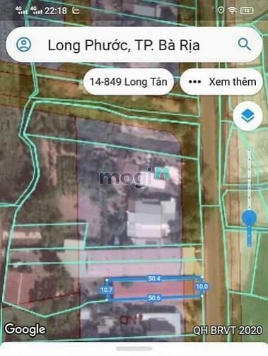 Hình ảnh Bán đất MT Hương Lộ 8, Long Phước, TP Bà Rịa