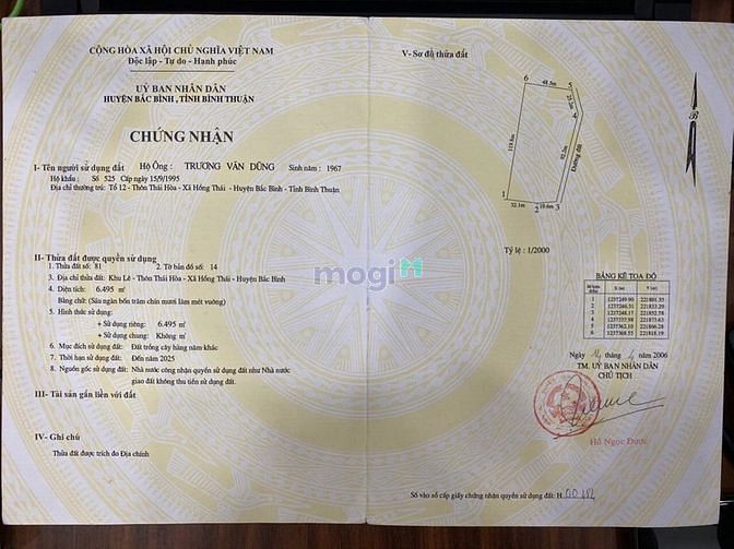 Hình ảnh Cần Bán Đất Xã Hồng Thái, Diện tích 6495m² GIÁ 1ty150Triệu.