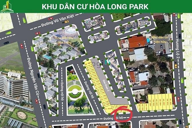 Hình ảnh Bán đất MT (9x13) Khu Dân Cư Hòa Long Park, TP Bà Rịa
