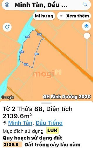 Hình ảnh Bán đất Minh Tân, Dầu Tiếng, DT:52mx250m, TC100m2, SHR, 10,5 tỷ
