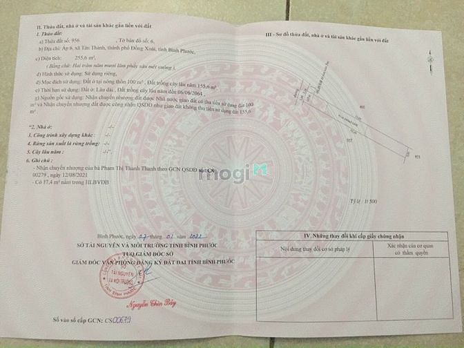 Hình ảnh 2 lô đất liền kề tại Tân Thành TP Đồng xoài 5x51 =255m có 100m tcư , c