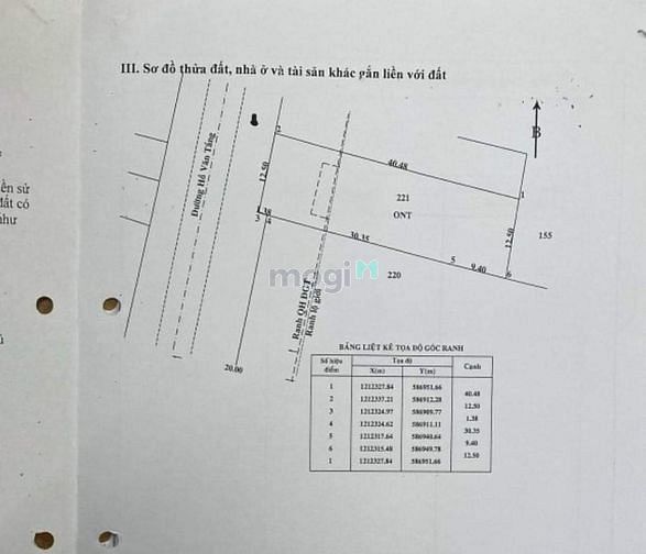 Hình ảnh xã Tân Phú Trung DT: 13m*40m, có 400m2 thổ, giá 11.350 tỷ