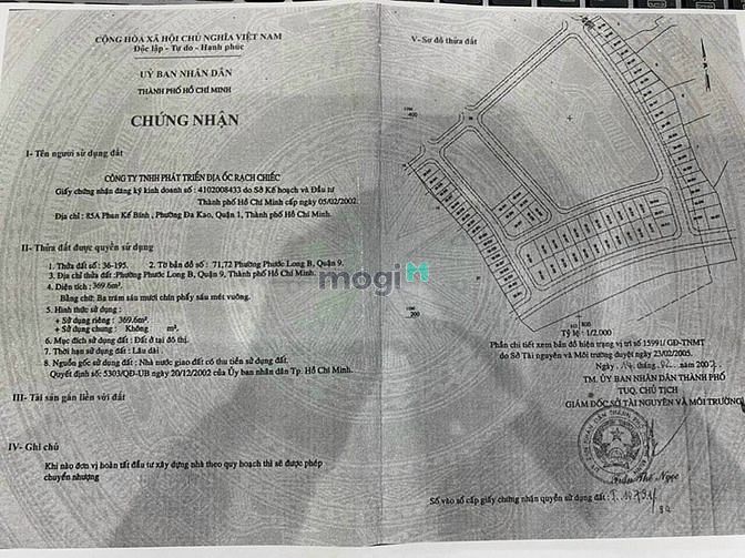 Hình ảnh Bán nền đất xây biệt thự 12mx30.5m, KDC Khang Điền, Đỗ Xuân Hợp, Q9