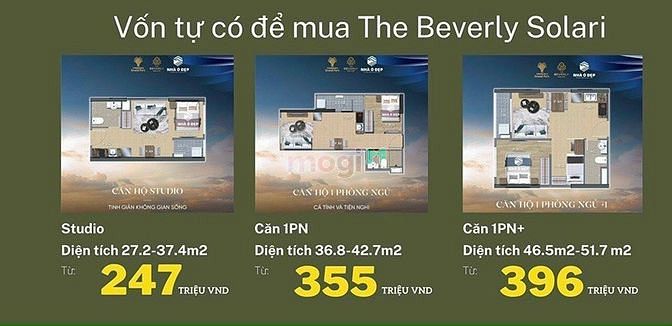 Hình ảnh Bán Căn Studio Beverly Solary, phân khu mới chỉ từ 1.5 tỷ/căn, 0% lãi