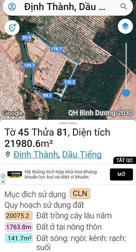 Hình ảnh Bán đất 2MT + Nhà +Vuờn Định Thành, Dầu Tiếng, DT:135x178, SHR, 15 tỷ
