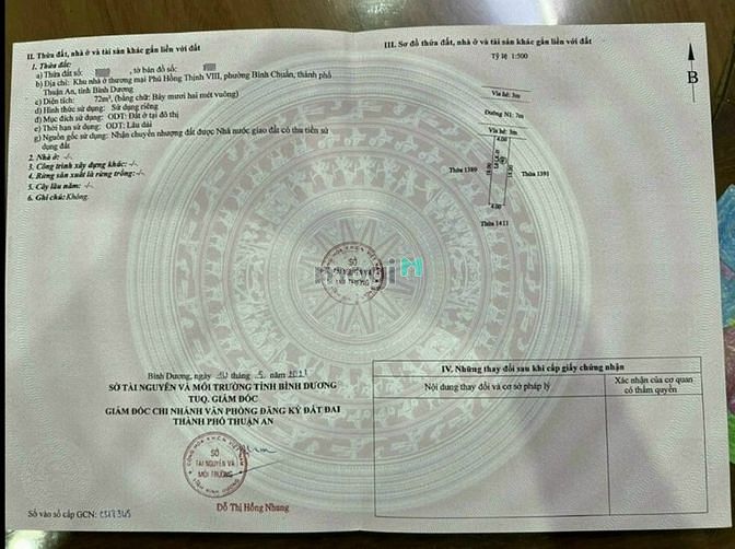 Hình ảnh Bán Đất Đường Trục Chính N1 KDC Phú Hồng Thịnh 8, Giá 2 Tỷ 6