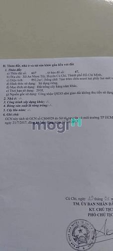 Hình ảnh xã An Nhơn Tây, DT: 20m*46m, giá 5 tỷ
