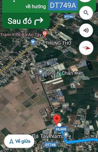 Hình ảnh Bán đất MT ĐH608, Phú An, Bến Cát, DT:10x40, TC100m2, SHR, giá 5,5 tỷ