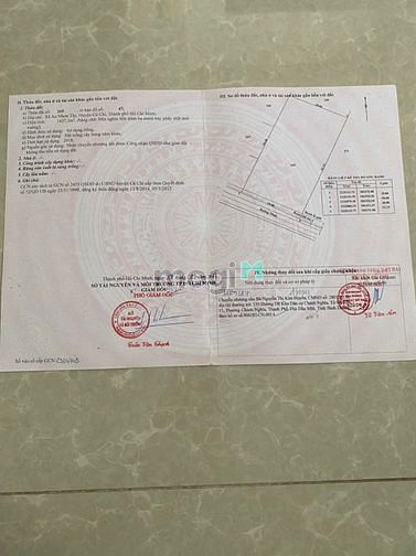 Hình ảnh xã An Nhơn Tây, DT: 1437m2, có 300m2 thổ, giá 8 tỷ