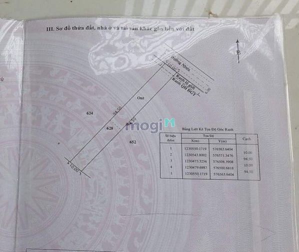 Hình ảnh Xã Phú Mỹ Hưng.DT: 20m x 95m, có 1000m2 thổ, giá 11.5 tỷ