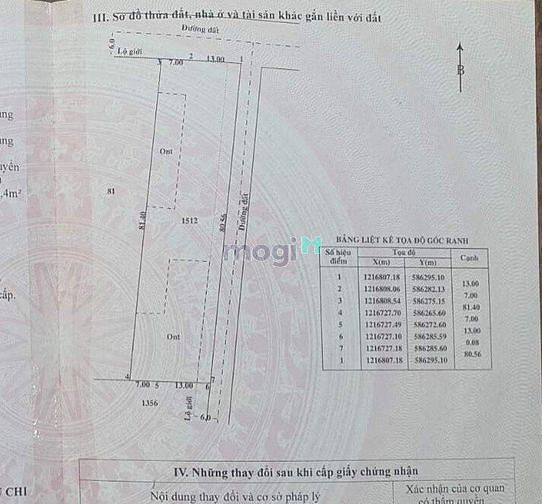 Hình ảnh Xã Phú Hòa Đông,DT: 20m x 80m, 1616m2, có 620m2 thổ.giá 11.1 tỷ