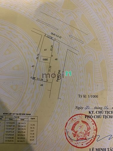 Hình ảnh xã Tân An Hội, DT: 795m2, gía 11 tỷ