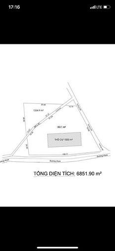 Hình ảnh xã Phước Thạnh, DT: 6800m2, có 1000m2 thổ, giá 25 tỷ