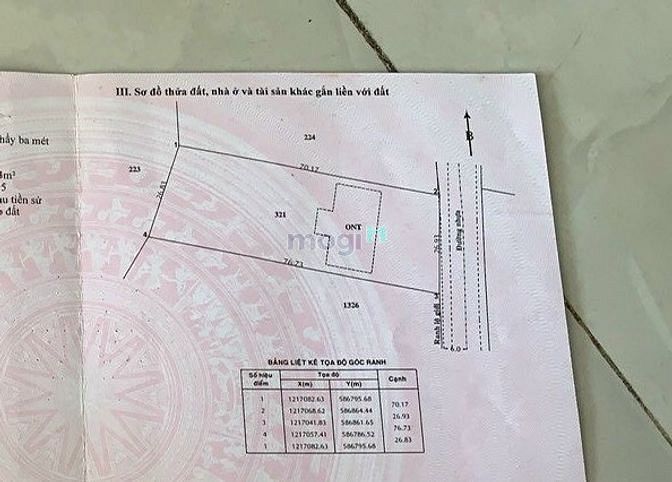 Hình ảnh xã Phú Hòa Đông, DT: 1959m2, có 300m2 thổ, giá 11.5 tỷ