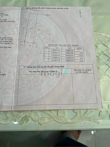 Hình ảnh Bán lô đất thổ cư đẹp vuông vức. 4M X 16M. Lê Văn Qưới. 4 TỶ.