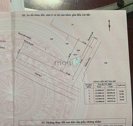 Hình ảnh xã Hòa Phú, DT: 720m2, có 450m2 thổ, giá 20.8 tỷ
