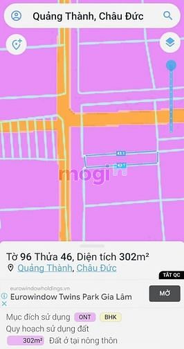 Hình ảnh bán đất full thổ cư kv quảng thành châu đức