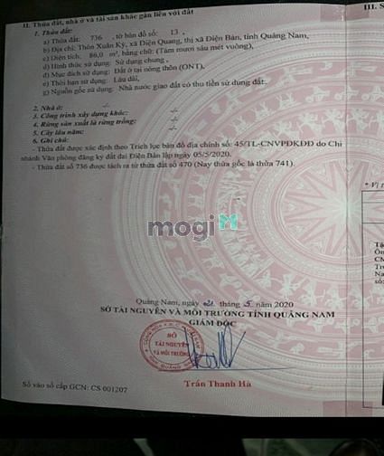 Hình ảnh Bán đất nền xã Điện Bàn - Điện Quang - Quảng Nam