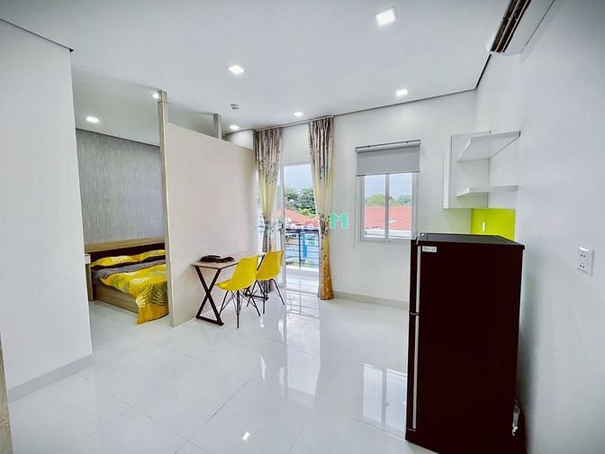 Hình ảnh CHDV Cao Cấp ngay Cầu Kinh Thanh Đa - Ban công - Full nội thất