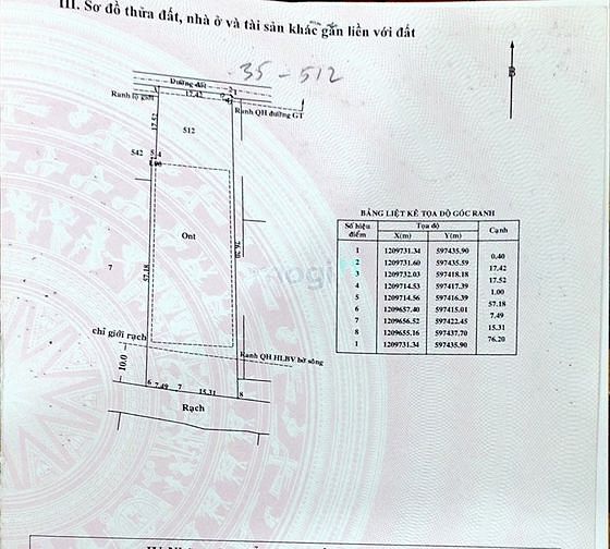 Hình ảnh Xã Bình Mỹ. DT: 17m x 77m, diện tích: 1558m2, giá: 19.5  tỷ