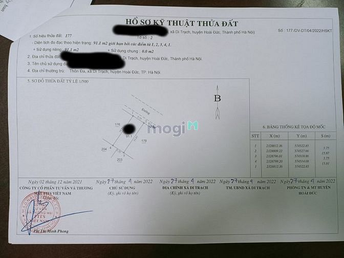 Hình ảnh Đất đẹp mặt phố Di Trạch Vỉa hè, ô tô KD 92m 6.7 tỷ