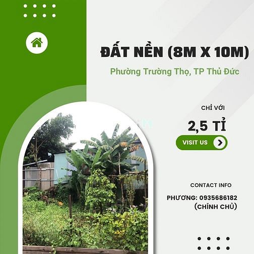 Hình ảnh Bán đất 80m2 Đường số 11, Phường Trường Thọ, Tp. Thủ Đức