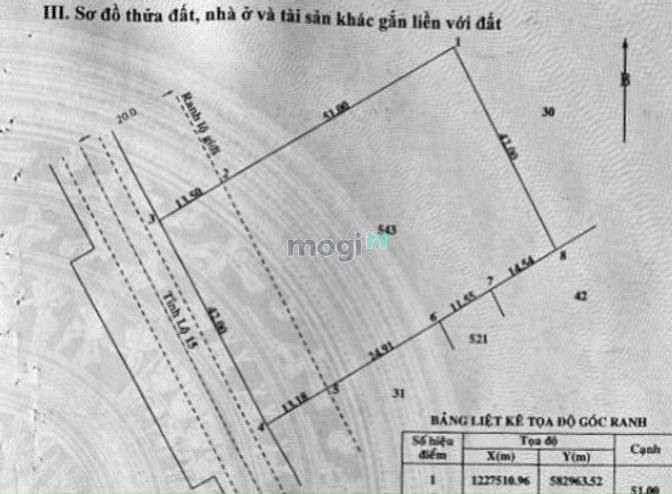 Hình ảnh ĐẤT AN NHƠN TÂY, Dt:42x64 = 2702m2 ( có 1792m2 thổ cư ), giá 10tr/ 1m2