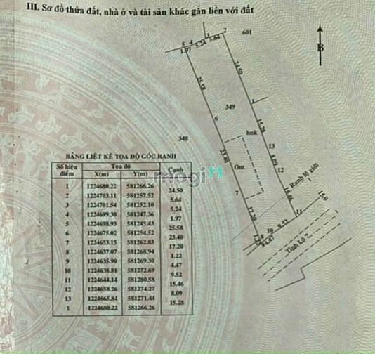 Hình ảnh Đất AN NHƠN TÂY, Dt : 14x60 = 835m2 ( có thổ cư 125m2 ), giá 8.5 tỷ