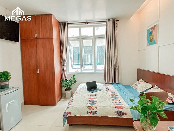 Hình ảnh Phòng STUDIO Nội thấy đầy đủ cửa sổ lớn ngay trung tâm Quận 7