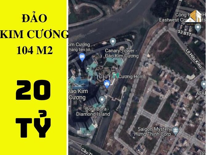 Hình ảnh ✔️ Lô đất ngay Đảo Kim Cương Đường 53 P.BTT Quận 2 -104m2- chỉ 20 tỷ