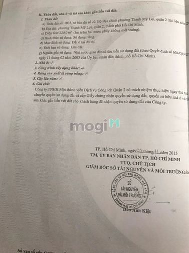 Hình ảnh Bán đất khu dân cư số 1, Đàm Văn Lễ, Thạnh Mỹ Lợi,Q2. Đường 20m. 145tr