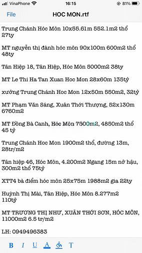 Hình ảnh MT thanh niên phạm văn hai bình chánh 18tr/m2 2.200m2 thổ