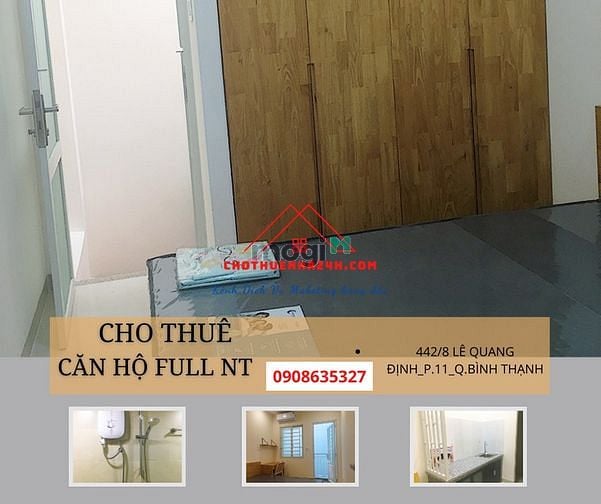 Hình ảnh Cho thuê Mb6623 nạp rút nhanh chóng mini 1 trệt, 1 lầu Full NT Lê Quang Định, Q.Bình Thạnh