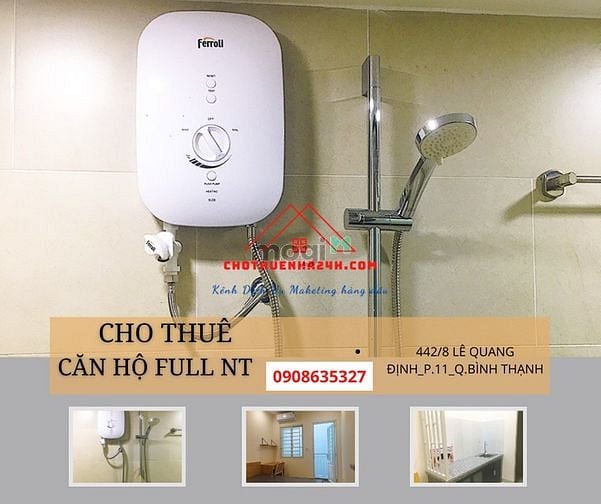 Hình ảnh Cho thuê Mb6623 nạp rút nhanh chóng mini 1 trệt, 1 lầu Full NT Lê Quang Định, Q.Bình Thạnh