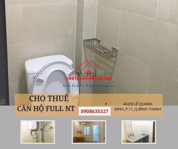 Hình ảnh Cho thuê Mb6623 nạp rút nhanh chóng mini 1 trệt, 1 lầu Full NT Lê Quang Định, Q.Bình Thạnh