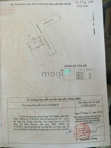 Hình ảnh Đất ngang 7m , sổ hồng riêng, hạ tầng đẹp, điện âm
