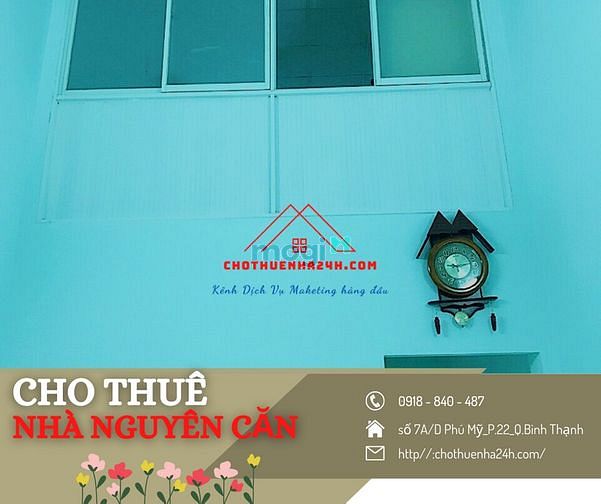 Hình ảnh Cho Thuê Nhà 1 Trệt, 1 Gác Lửng, 2PN số 7A/D Phú Mỹ , P.22, Bình Thạnh
