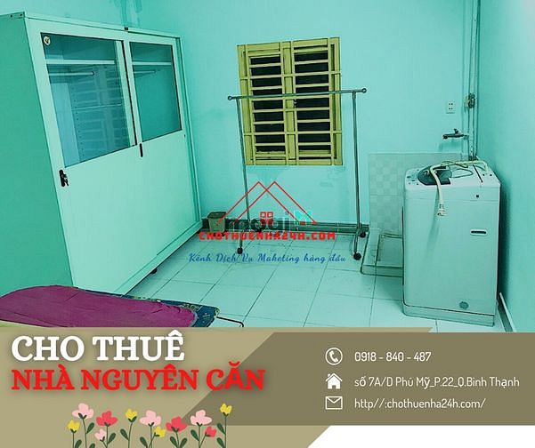 Hình ảnh Cho Thuê Nhà 1 Trệt, 1 Gác Lửng, 2PN số 7A/D Phú Mỹ , P.22, Bình Thạnh