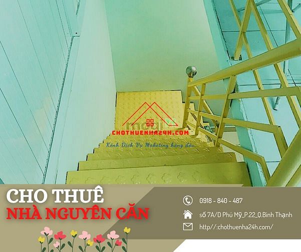 Hình ảnh Cho Thuê Nhà 1 Trệt, 1 Gác Lửng, 2PN số 7A/D Phú Mỹ , P.22, Bình Thạnh