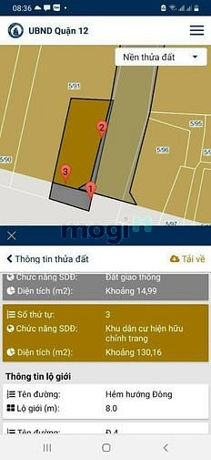 Hình ảnh 2 mặt tiền Tân Chánh Hiệp 4 Q12